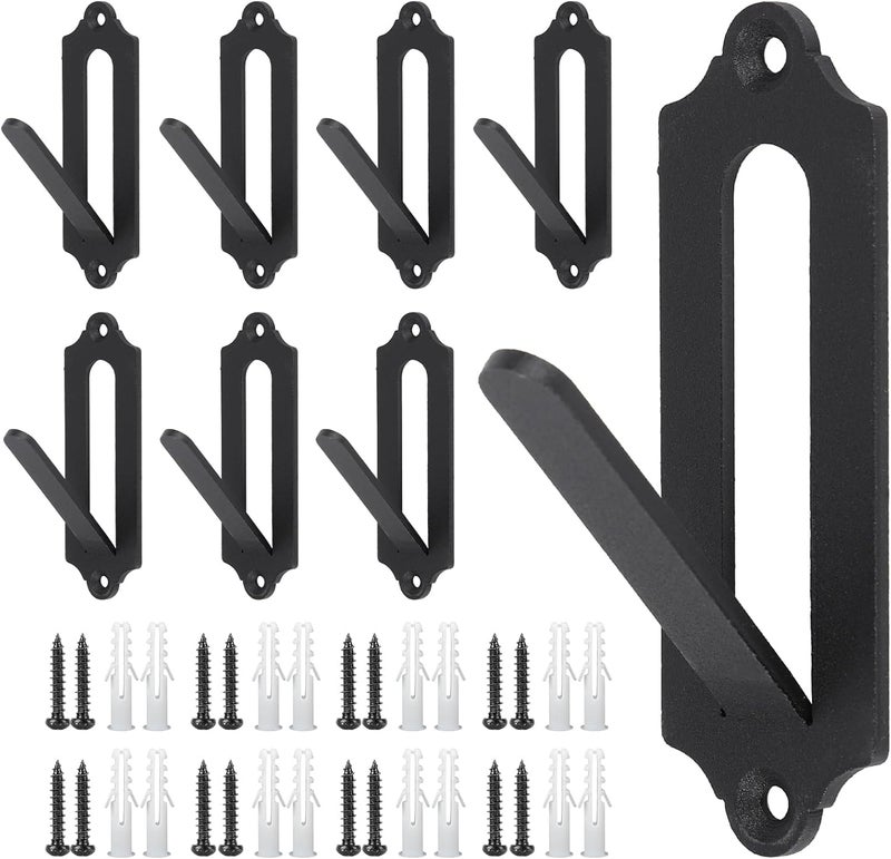 Qonutoci European Mount Skull Hanger - 8 Pack 4.1"x1.4" Deer Hanger, Heavy-Duty Rustproof Hooks for Deer, Antelope, Coyote & Small Game Taxidermy, Indoor/Outdoor Mounting Kit, Easy to Install - Image 1
